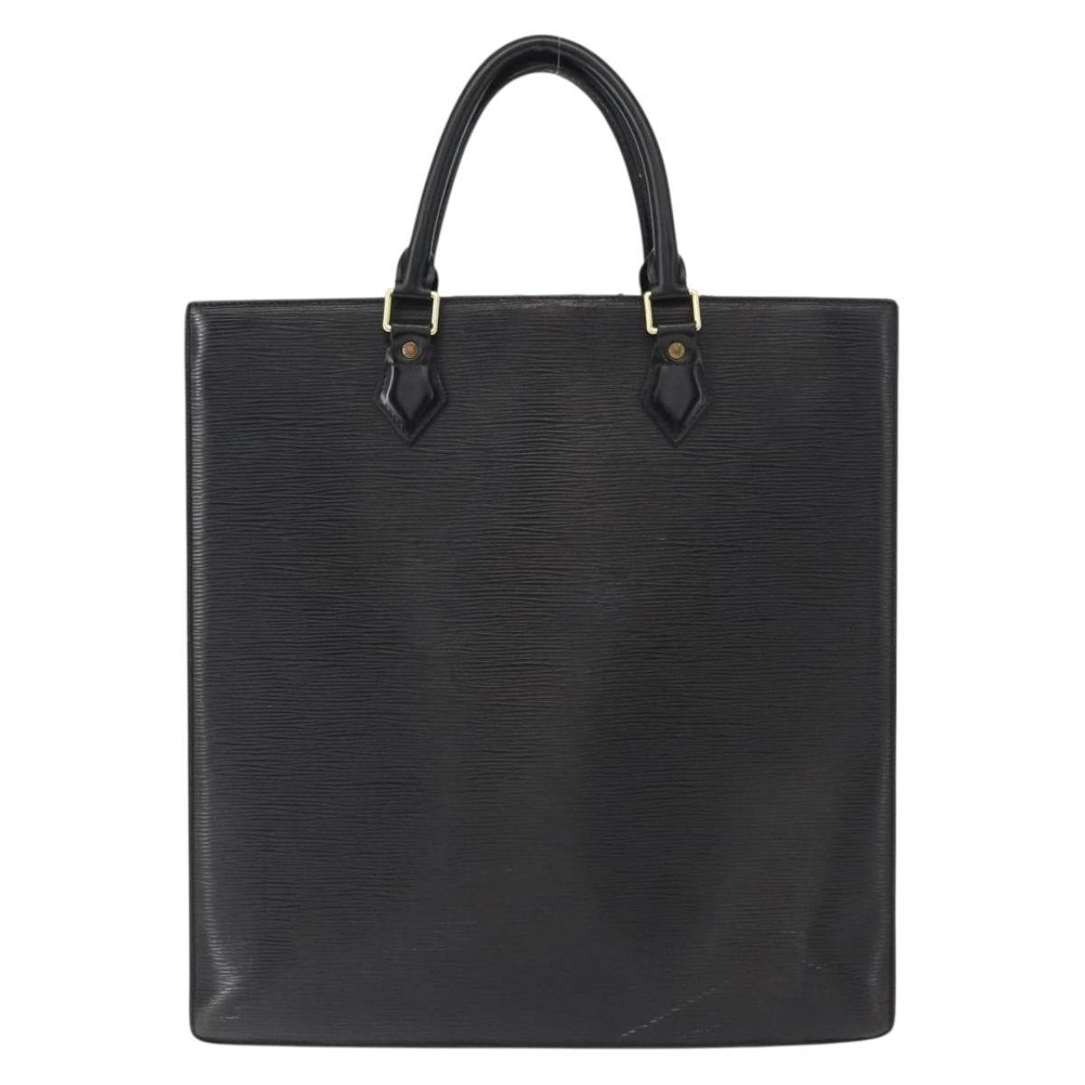 LOUIS VUITTON Epi Sac Plat Hand Bag Black M59082 LV Auth ka251