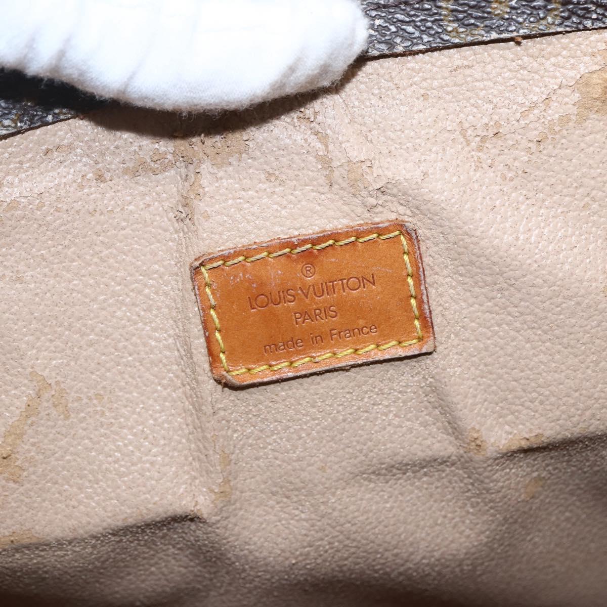 LOUIS VUITTON Monogram Sac Plat Hand Bag M51140 LV Auth ka2515