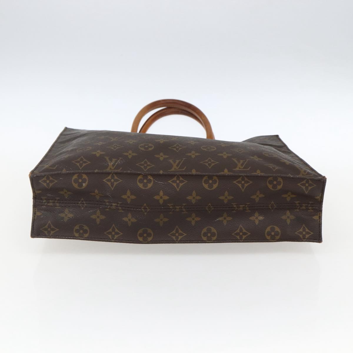 LOUIS VUITTON Monogram Sac Plat Hand Bag M51140 LV Auth ka2515