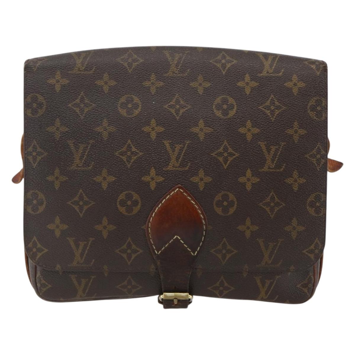 LOUIS VUITTON Monogram Cartouchiere GM Shoulder Bag M51252 LV Auth ka2521