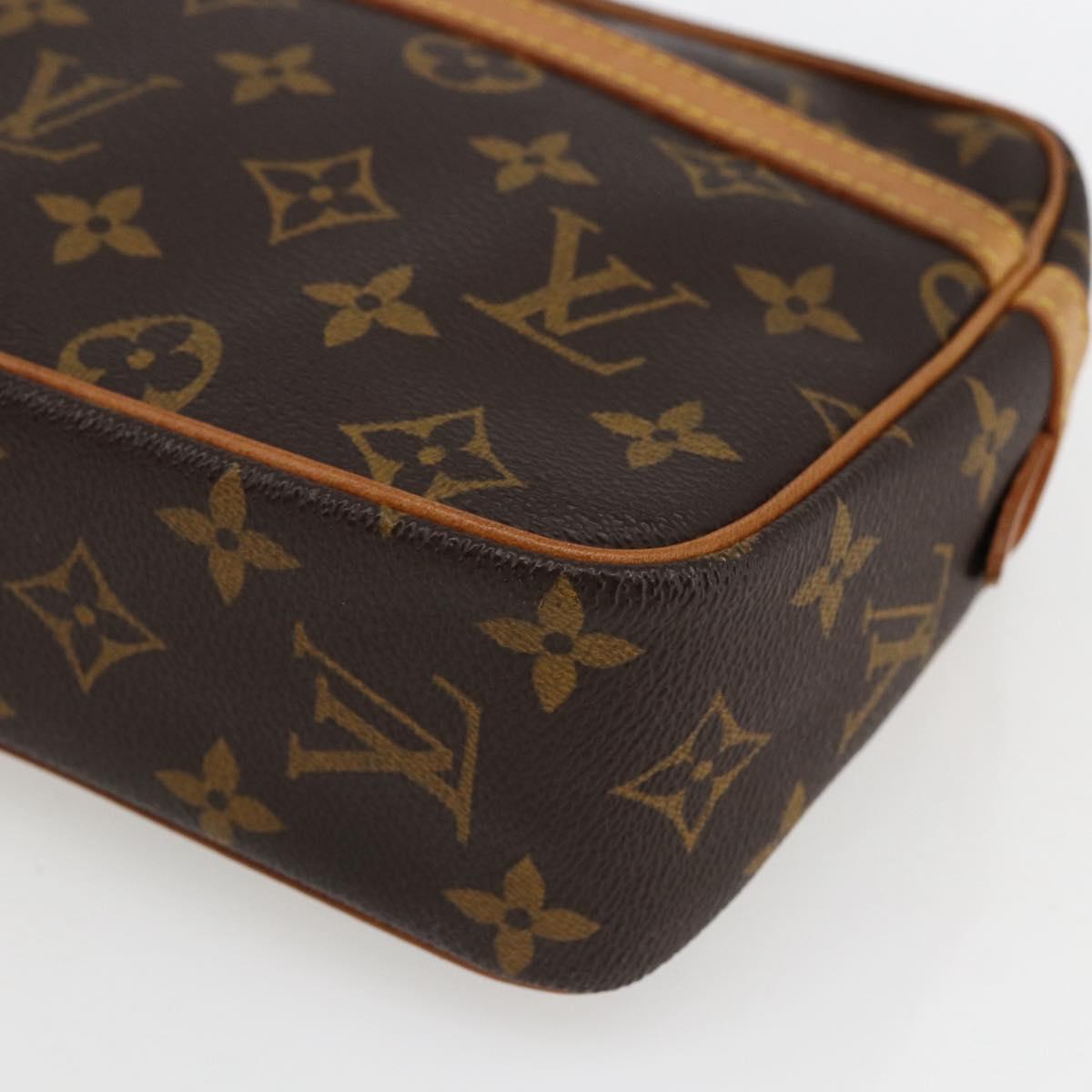 LOUIS VUITTON Monogram Compiegne 23 Clutch Bag M51847 LV Auth ka2525