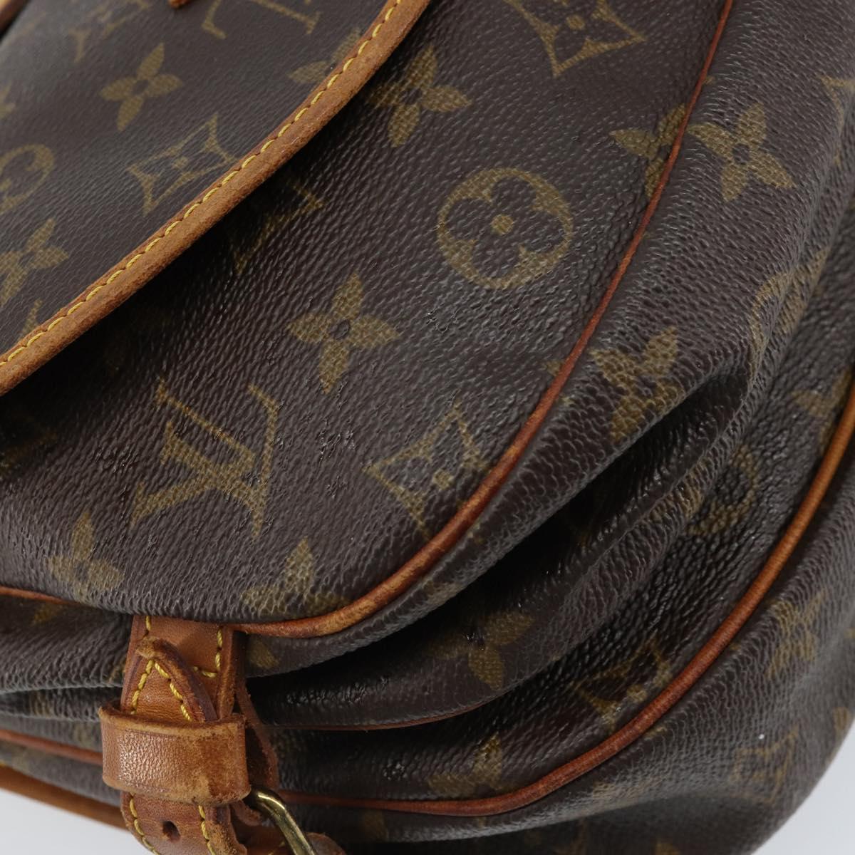 LOUIS VUITTON Monogram Saumur 30 Shoulder Bag M42256 LV Auth ka2534