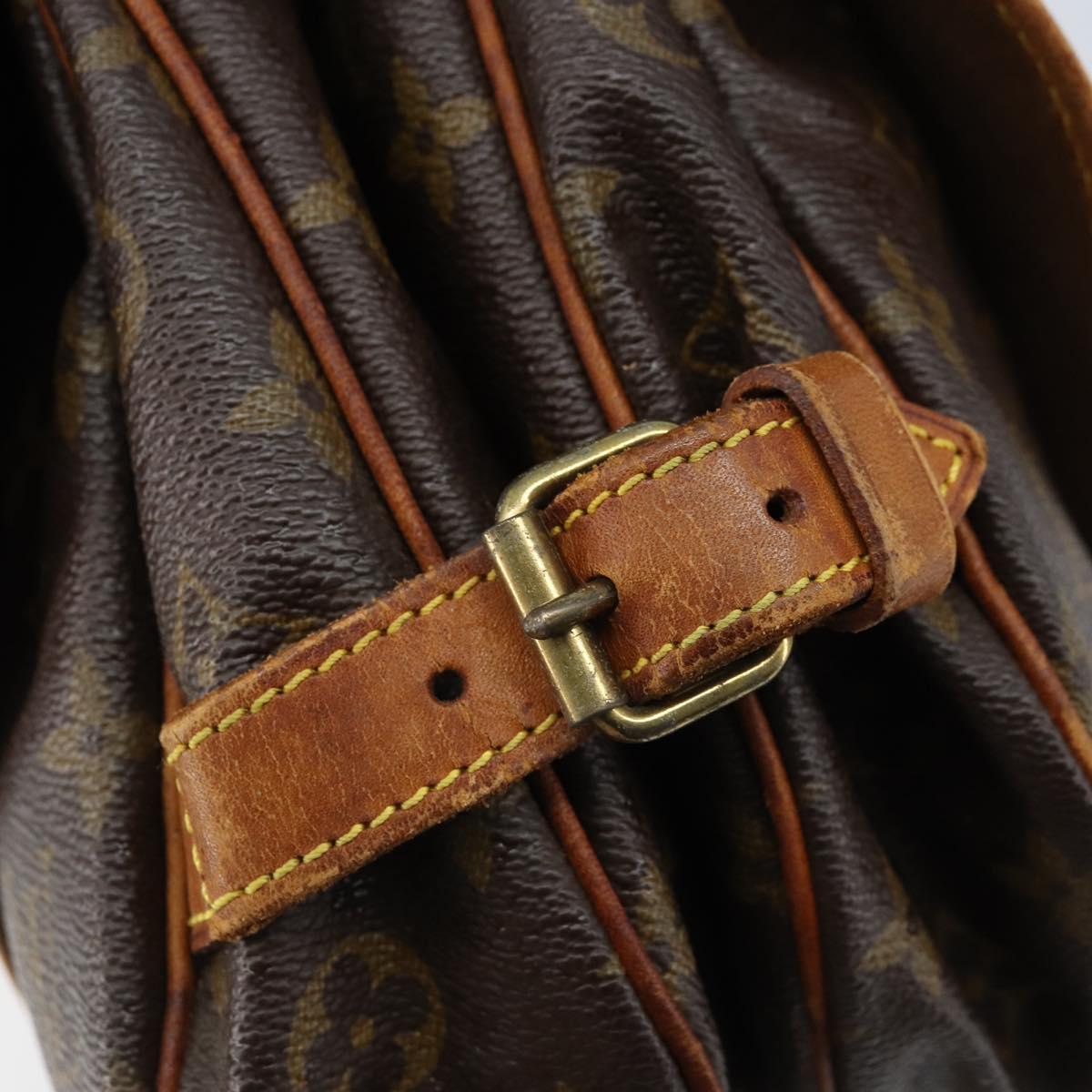 LOUIS VUITTON Monogram Saumur 30 Shoulder Bag M42256 LV Auth ka2534