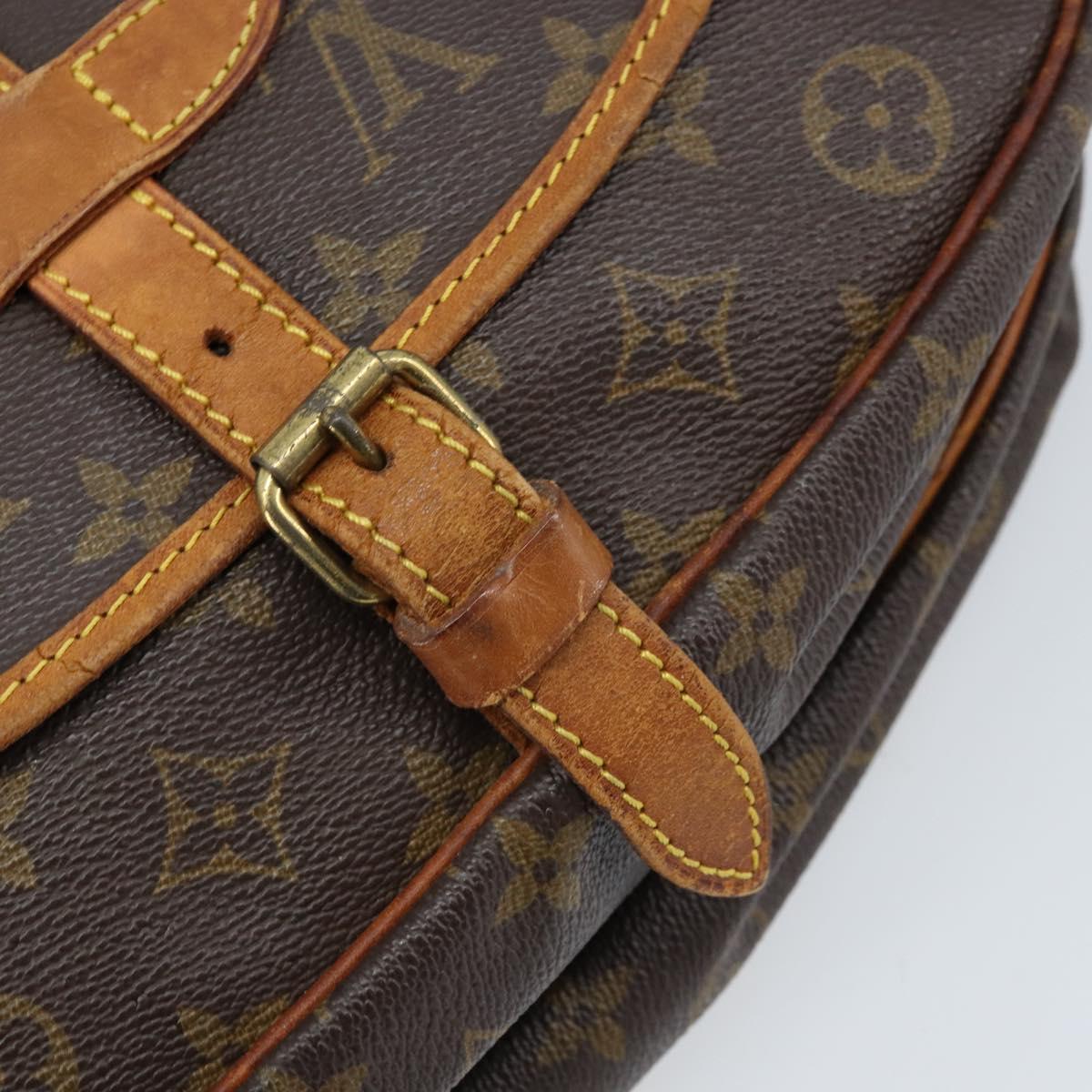 LOUIS VUITTON Monogram Saumur 30 Shoulder Bag M42256 LV Auth ka2534