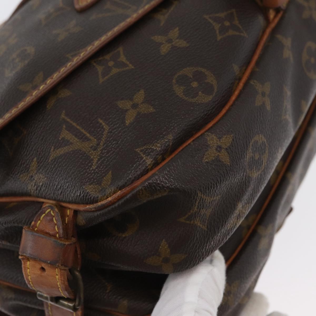 LOUIS VUITTON Monogram Saumur 30 Shoulder Bag M42256 LV Auth ka2544