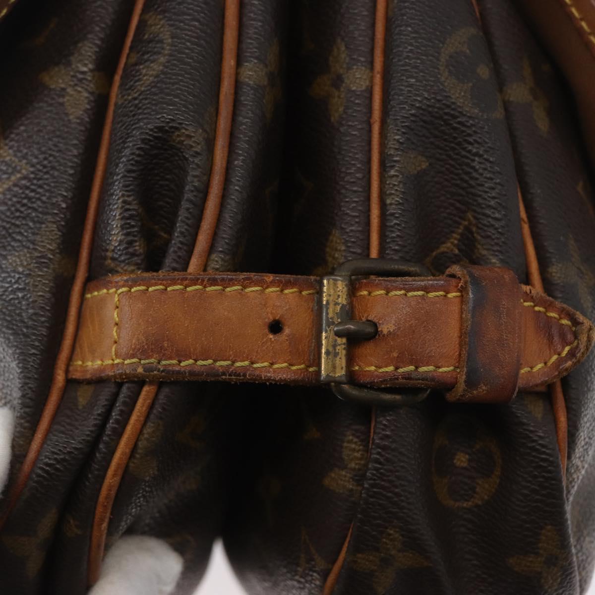 LOUIS VUITTON Monogram Saumur 30 Shoulder Bag M42256 LV Auth ka2544