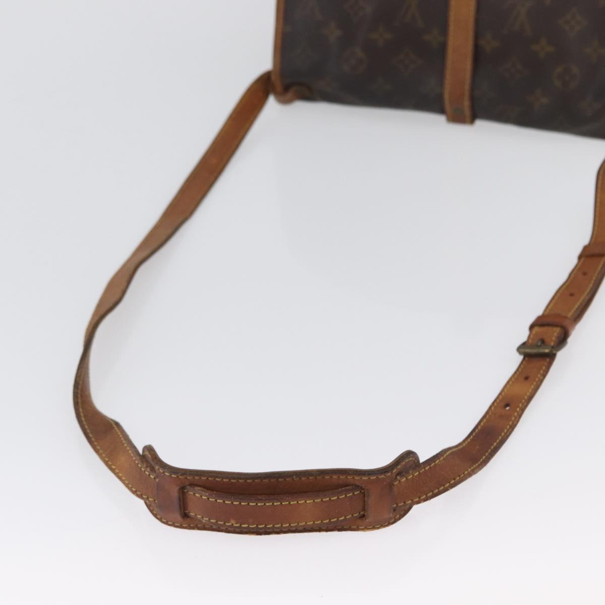 LOUIS VUITTON Monogram Saumur 30 Shoulder Bag M42256 LV Auth ka2544