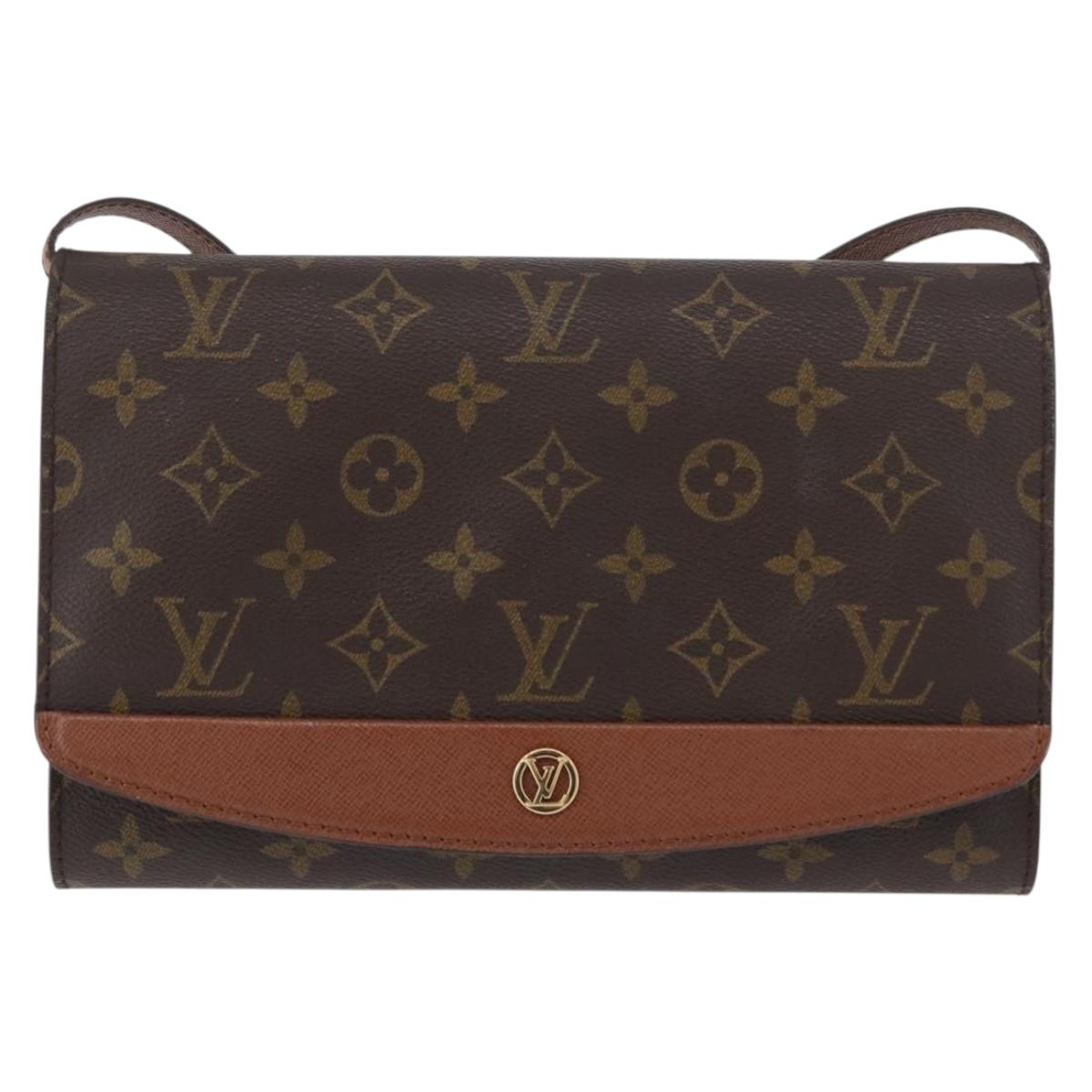 LOUIS VUITTON Monogram Bordeaux 24 Shoulder Bag M51798 LV Auth ka2545