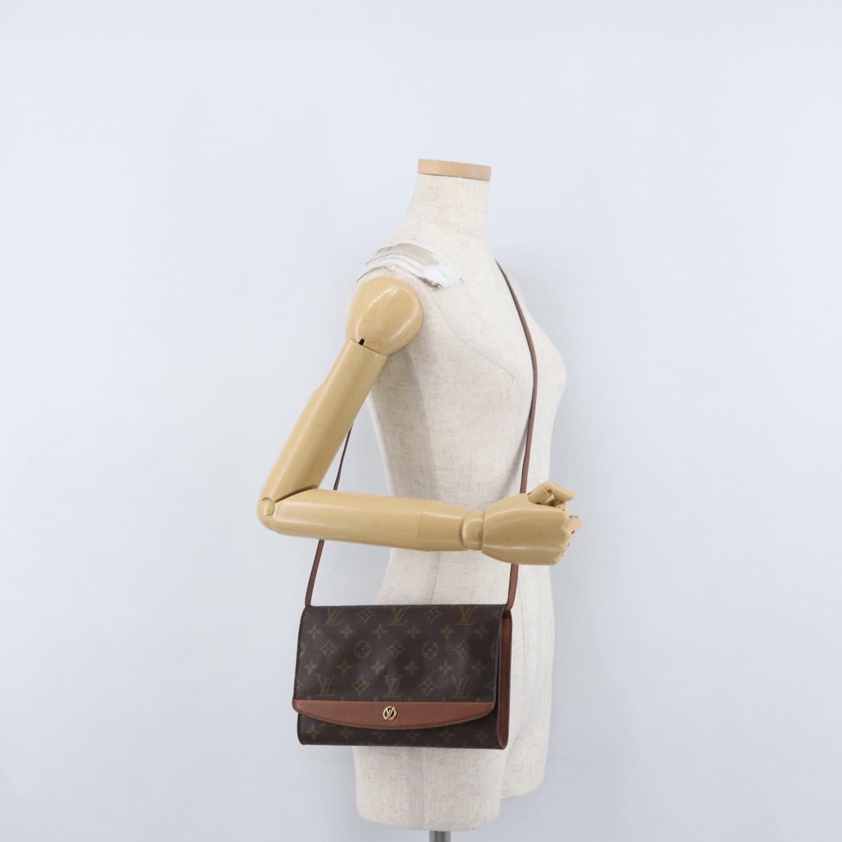 LOUIS VUITTON Monogram Bordeaux 24 Shoulder Bag M51798 LV Auth ka2545