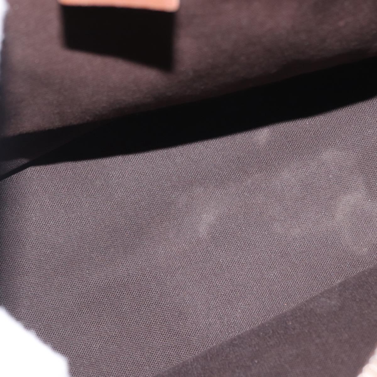 GUCCI GG Supreme Hand Bag PVC Cream Gold 190259 Auth ka255