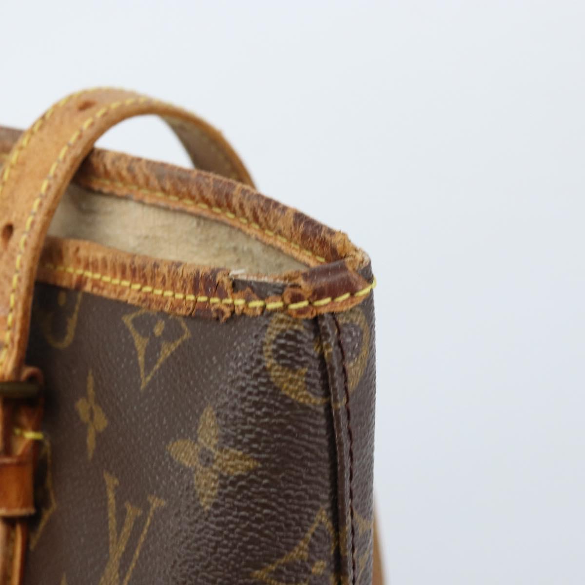 LOUIS VUITTON Monogram Bucket GM Shoulder Bag M42236 LV Auth ka2557