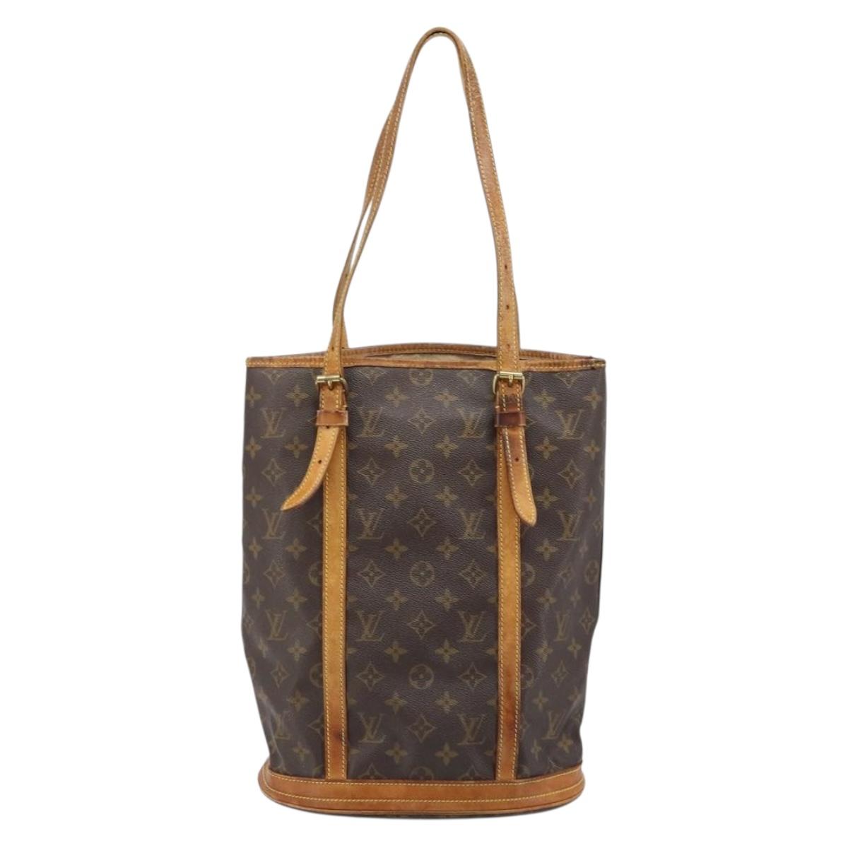 LOUIS VUITTON Monogram Bucket GM Shoulder Bag M42236 LV Auth ka2557