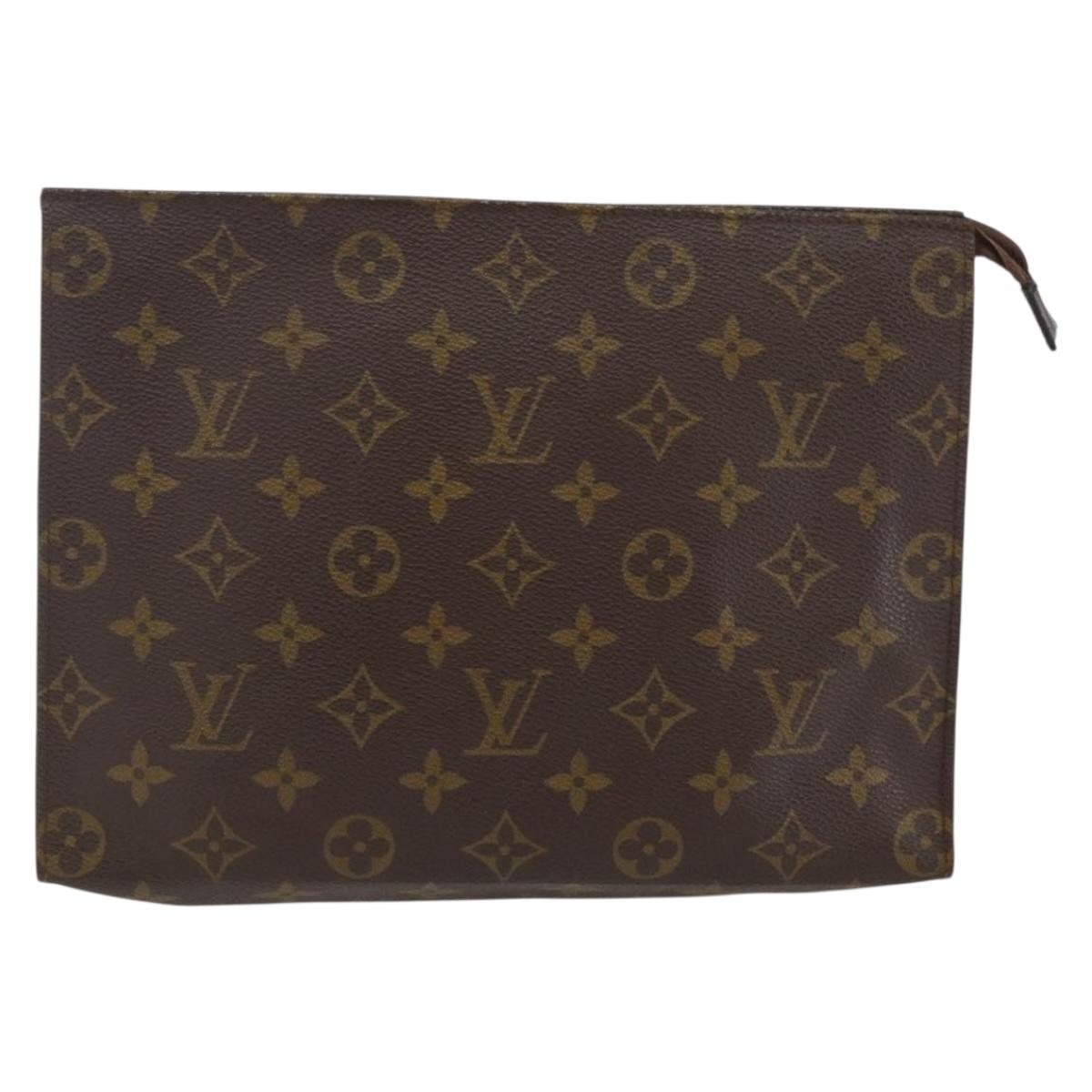 LOUIS VUITTON Monogram Poche Toilette 26 Pouch M47542 LV Auth ka2565
