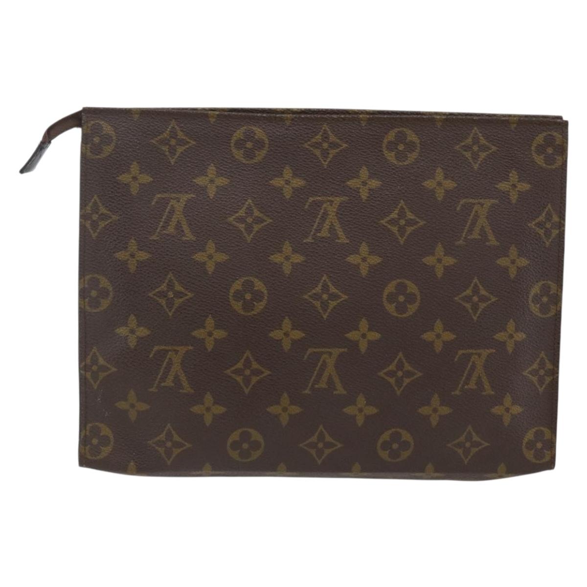 LOUIS VUITTON Monogram Poche Toilette 26 Pouch M47542 LV Auth ka2565