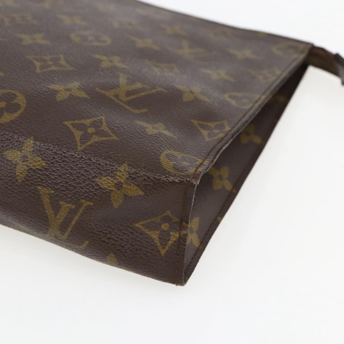 LOUIS VUITTON Monogram Poche Toilette 26 Pouch M47542 LV Auth ka2565