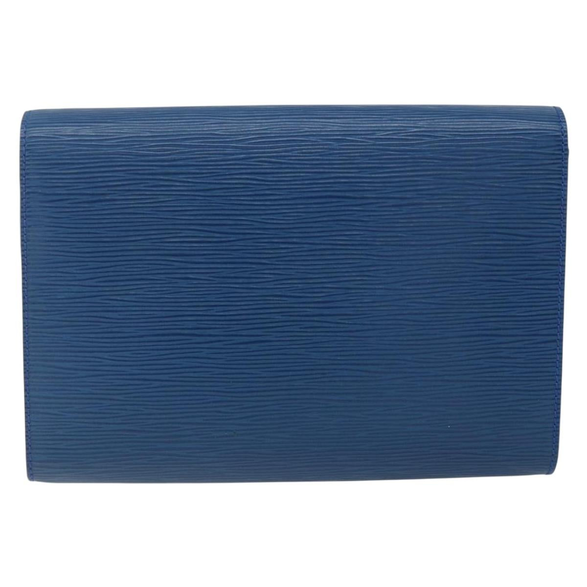 LOUIS VUITTON Epi Pochette Arche Shoulder Bag Blue M52575 LV Auth ka2567
