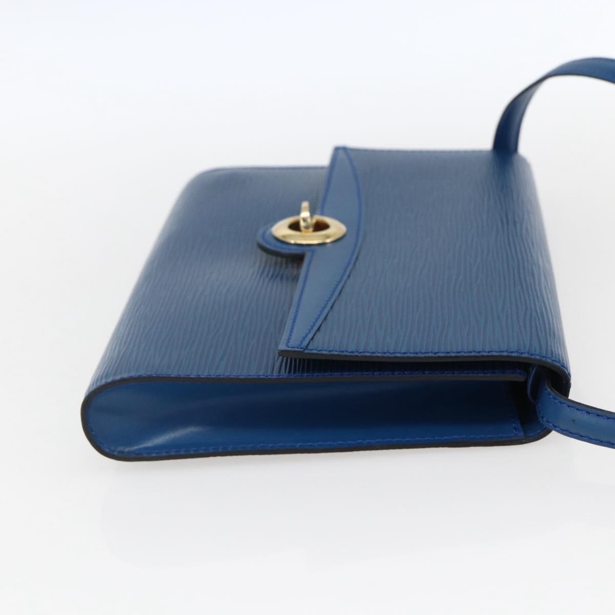 LOUIS VUITTON Epi Pochette Arche Shoulder Bag Blue M52575 LV Auth ka2567