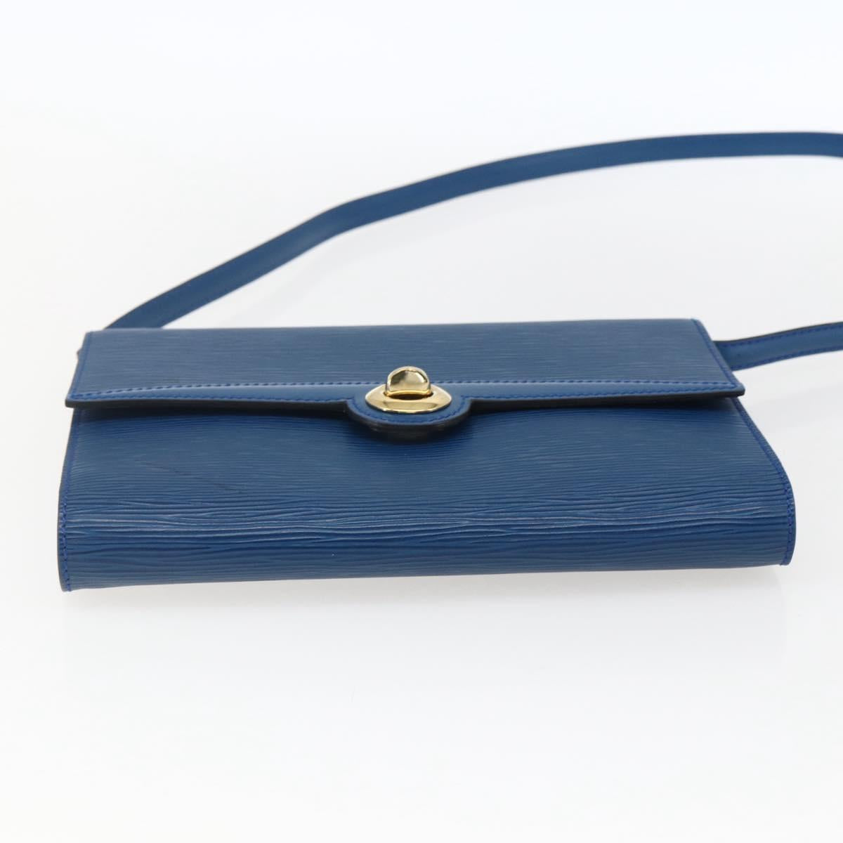 LOUIS VUITTON Epi Pochette Arche Shoulder Bag Blue M52575 LV Auth ka2567