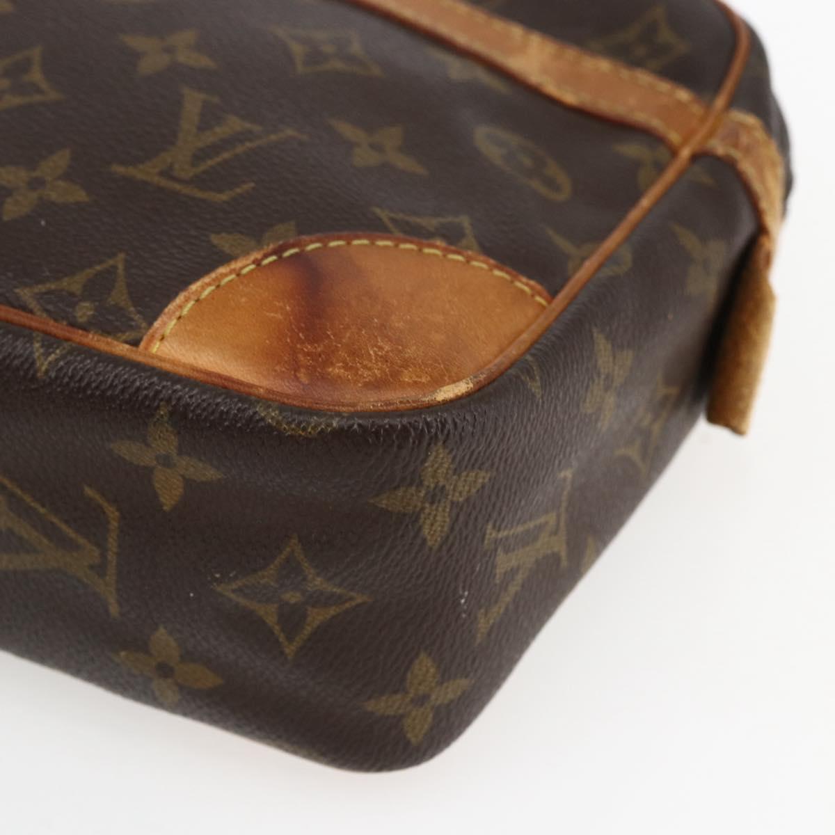 LOUIS VUITTON Monogram Compiegne 28 Clutch Bag M51845 LV Auth ka2573