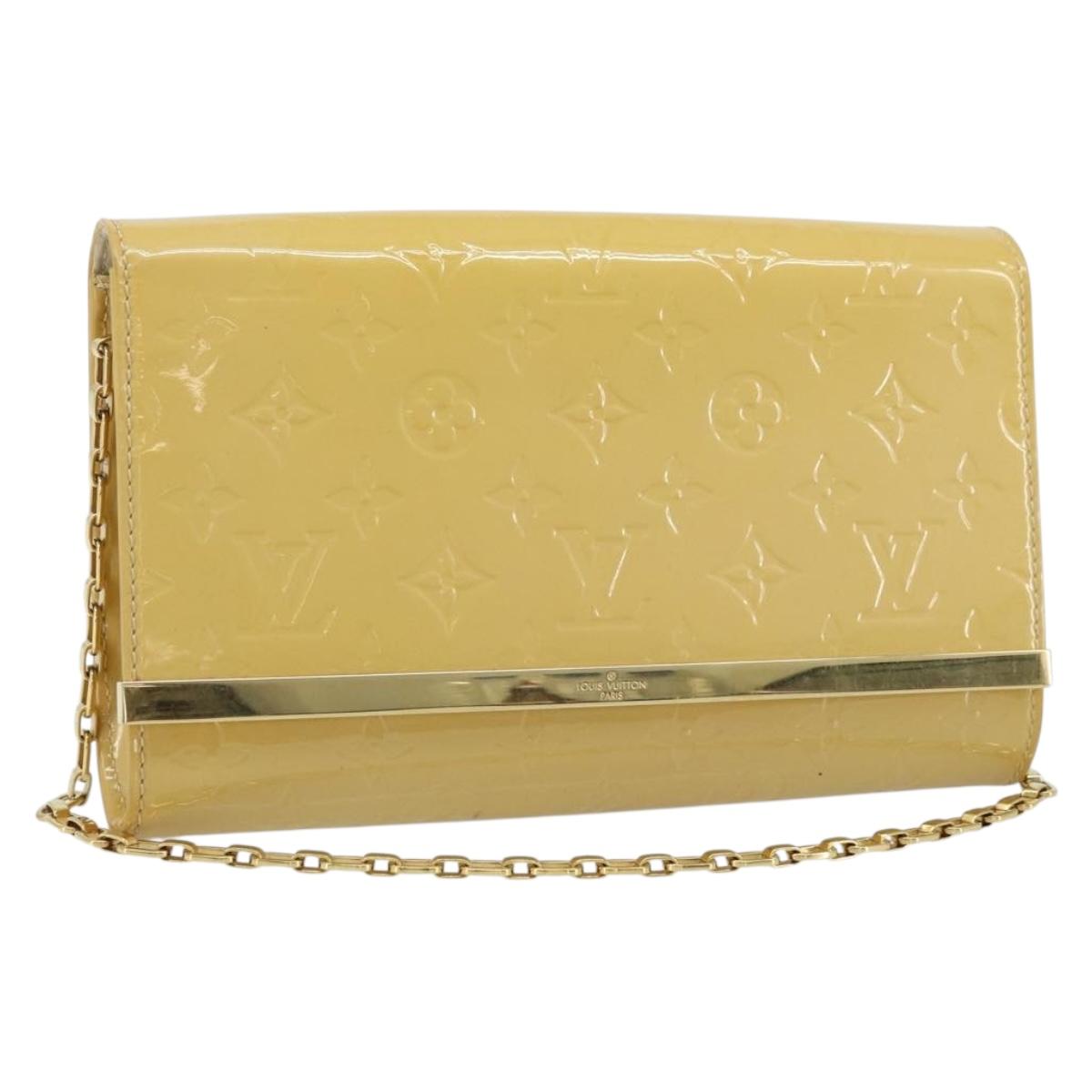 LOUIS VUITTON Monogram Vernis Clutch Ana Clutch Bag Dunne M90194 LV Auth ka2579