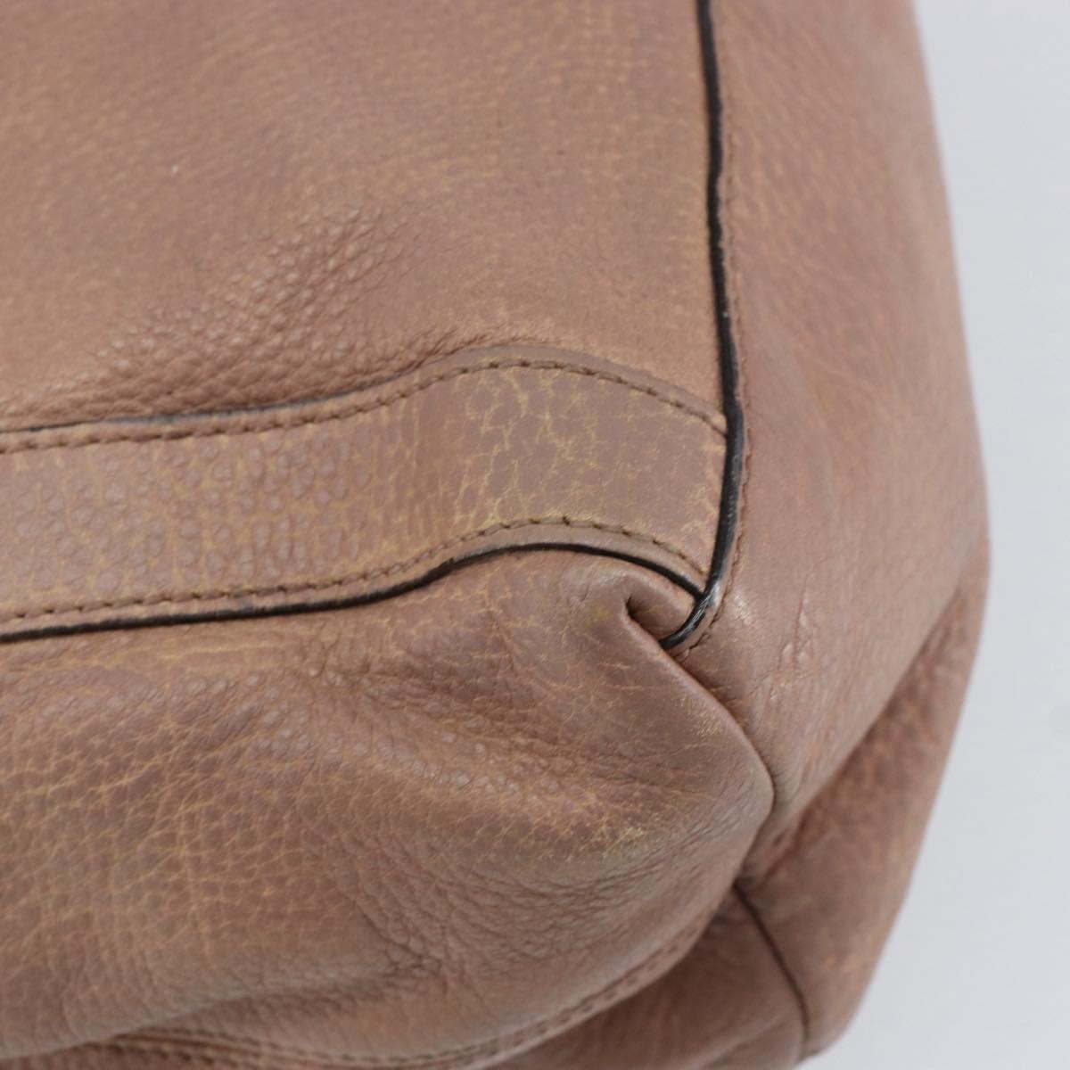 GUCCI Hand Bag Leather Pink Gold 323675 Auth ka258