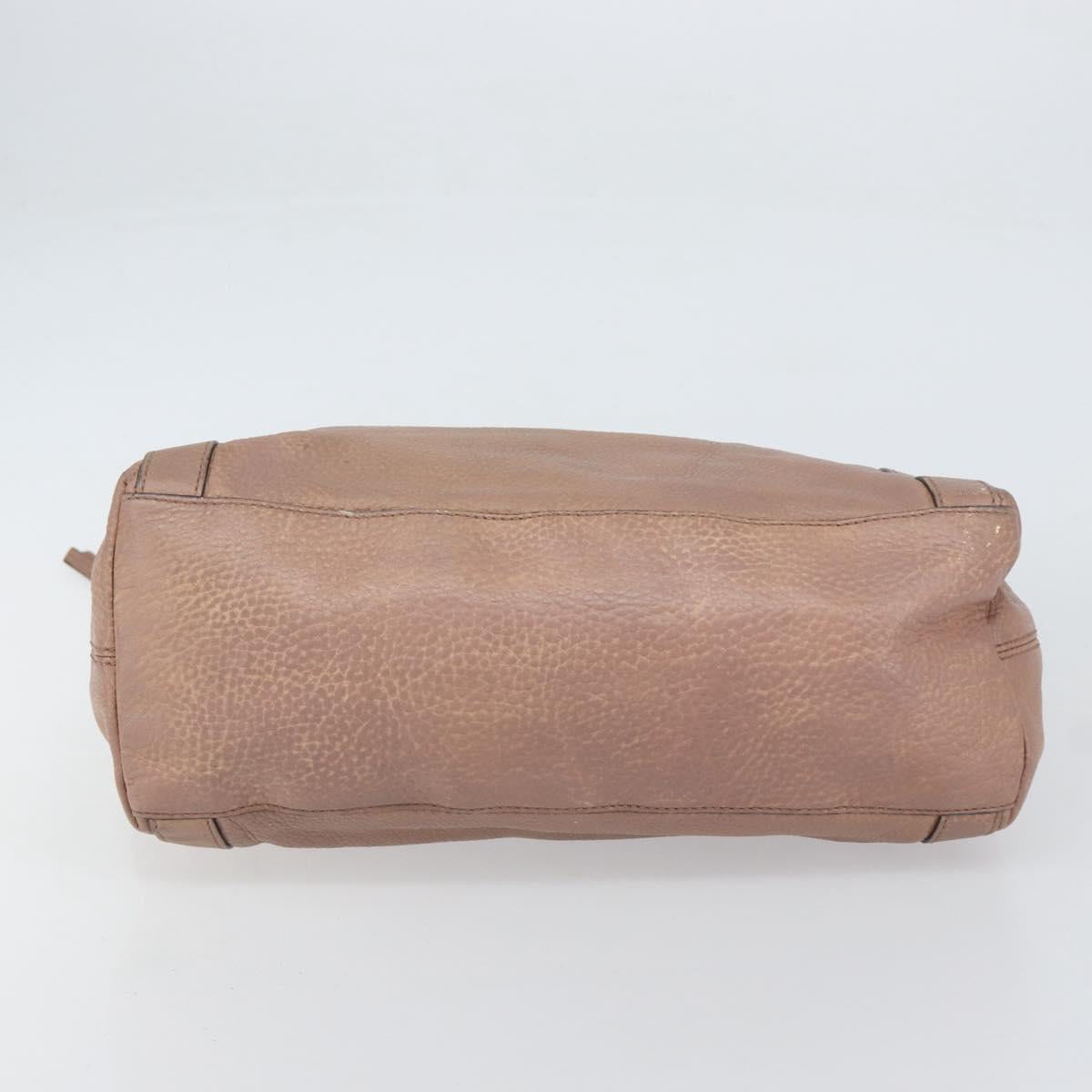 GUCCI Hand Bag Leather Pink Gold 323675 Auth ka258
