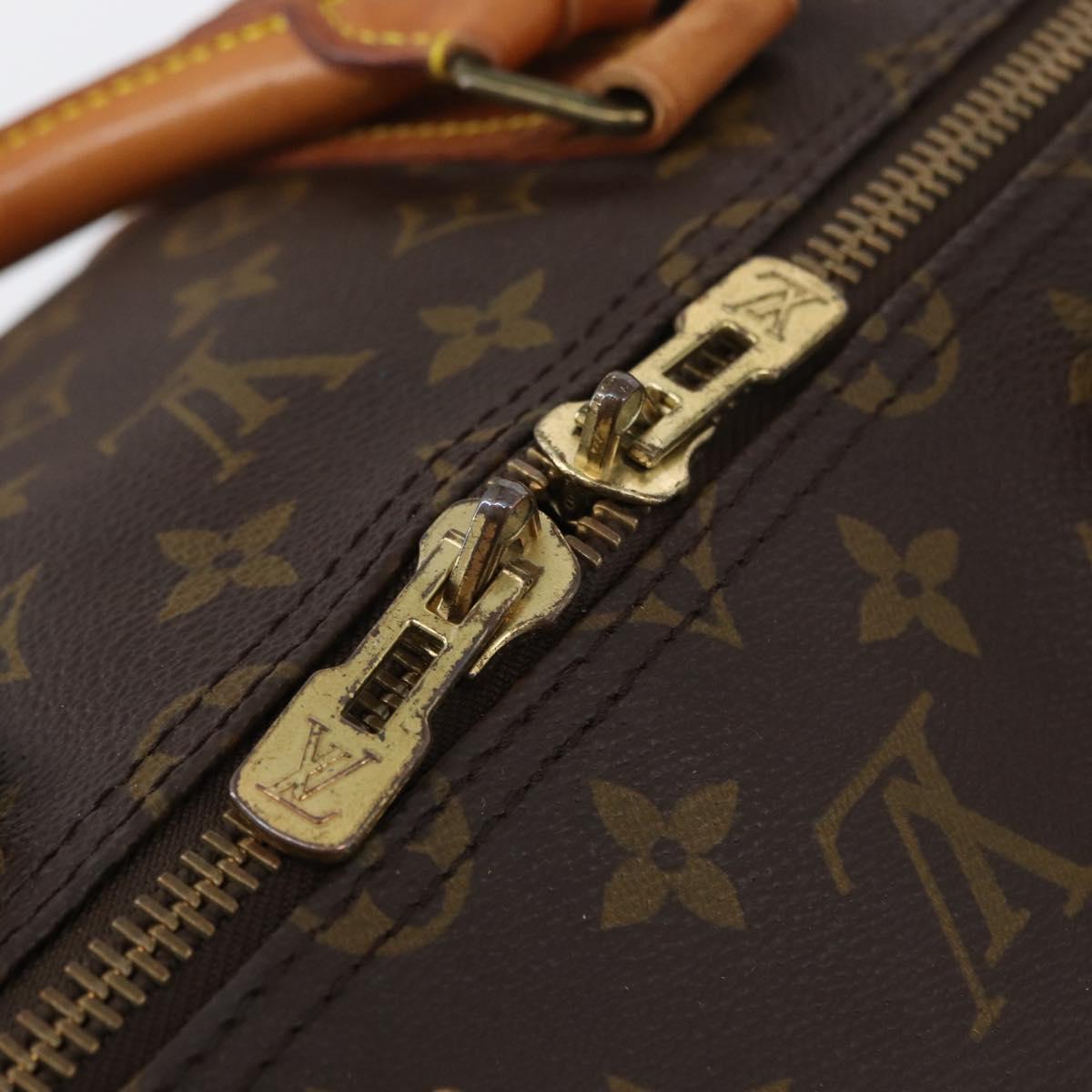 LOUIS VUITTON Monogram Keepall Bandouliere 55 Boston Bag M41414 LV Auth ka2583
