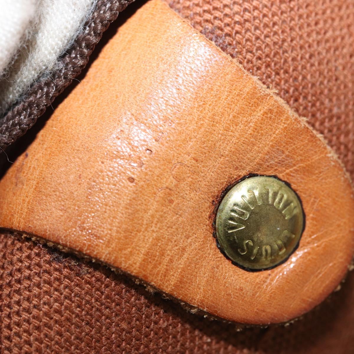 LOUIS VUITTON Monogram Keepall Bandouliere 55 Boston Bag M41414 LV Auth ka2583