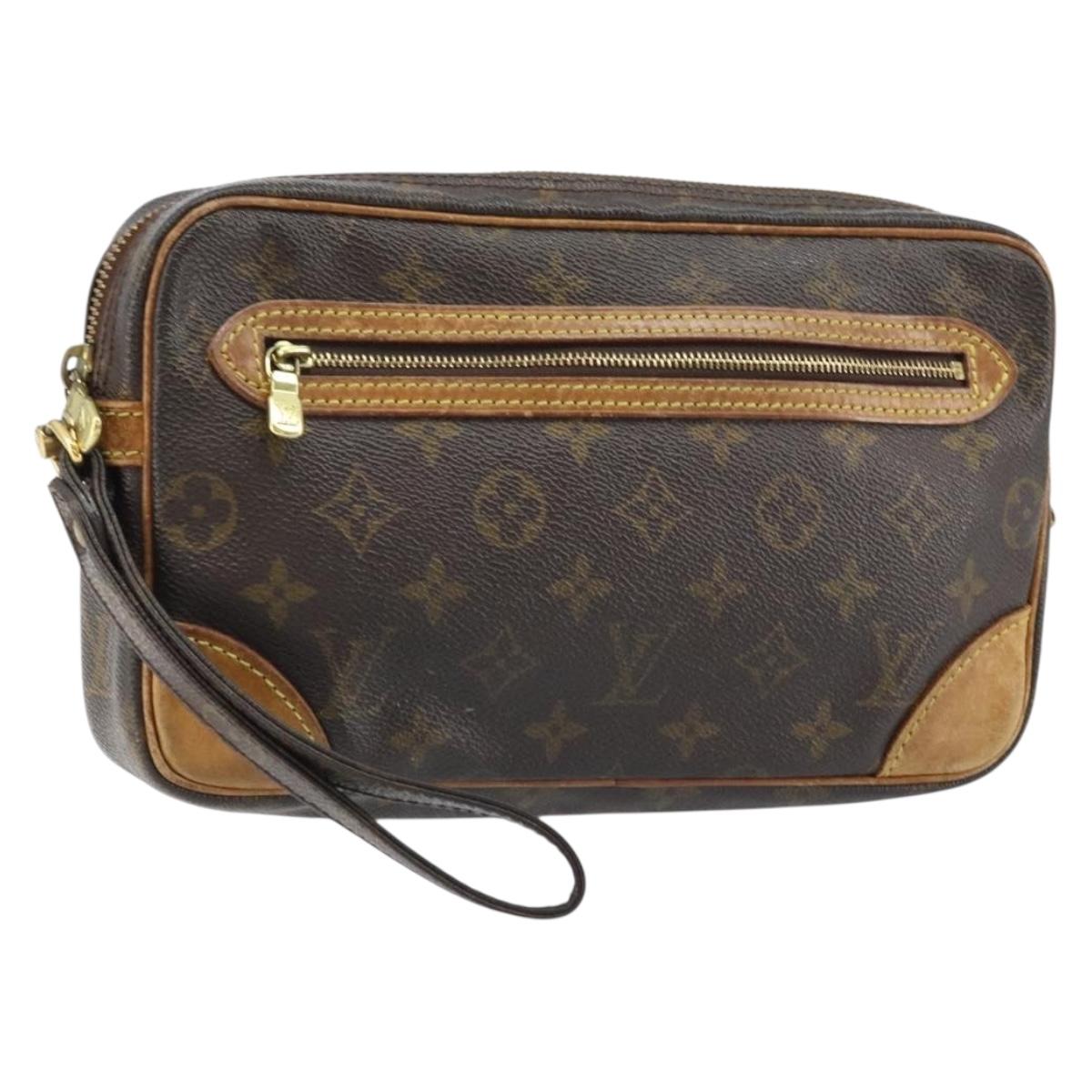 LOUIS VUITTON Monogram Marly Dragonne GM Clutch Bag M51825 LV Auth ka2590