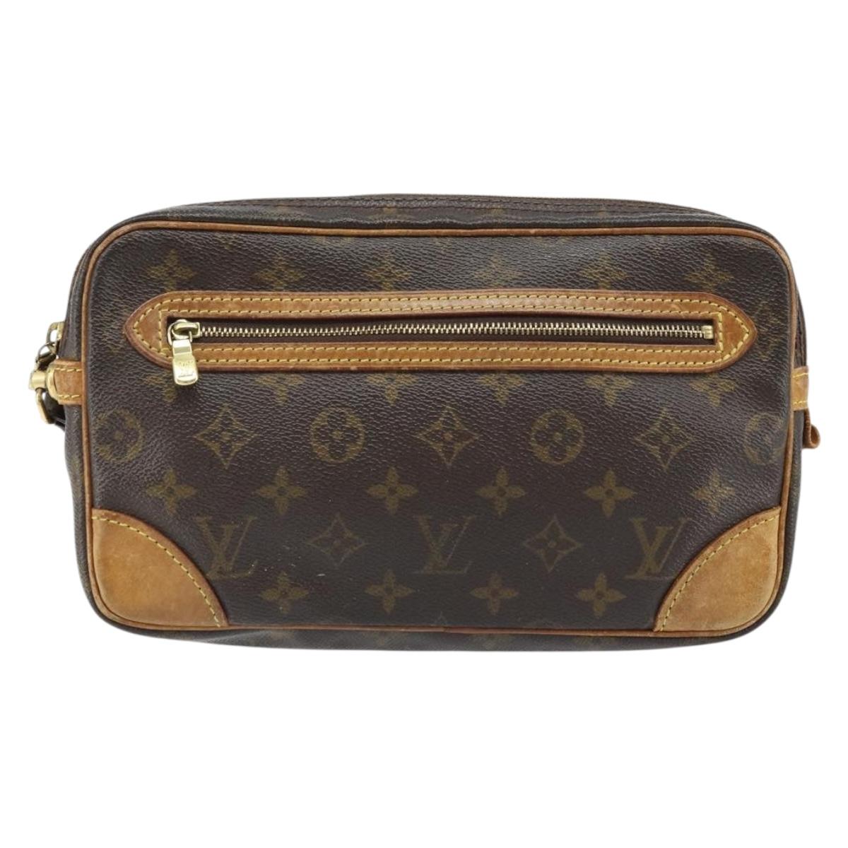 LOUIS VUITTON Monogram Marly Dragonne GM Clutch Bag M51825 LV Auth ka2590