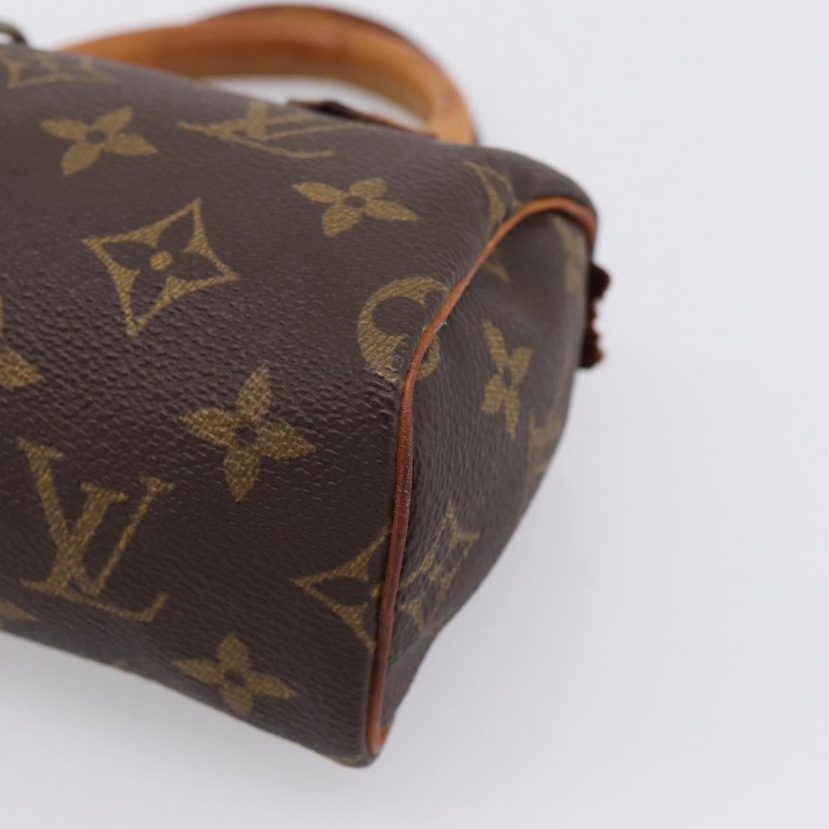 LOUIS VUITTON Monogram Mini Speedy Hand Bag M41534 LV Auth ka2597