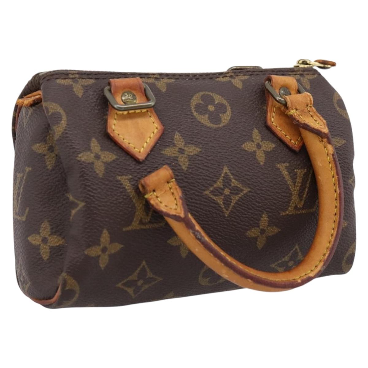 LOUIS VUITTON Monogram Mini Speedy Hand Bag M41534 LV Auth ka2597
