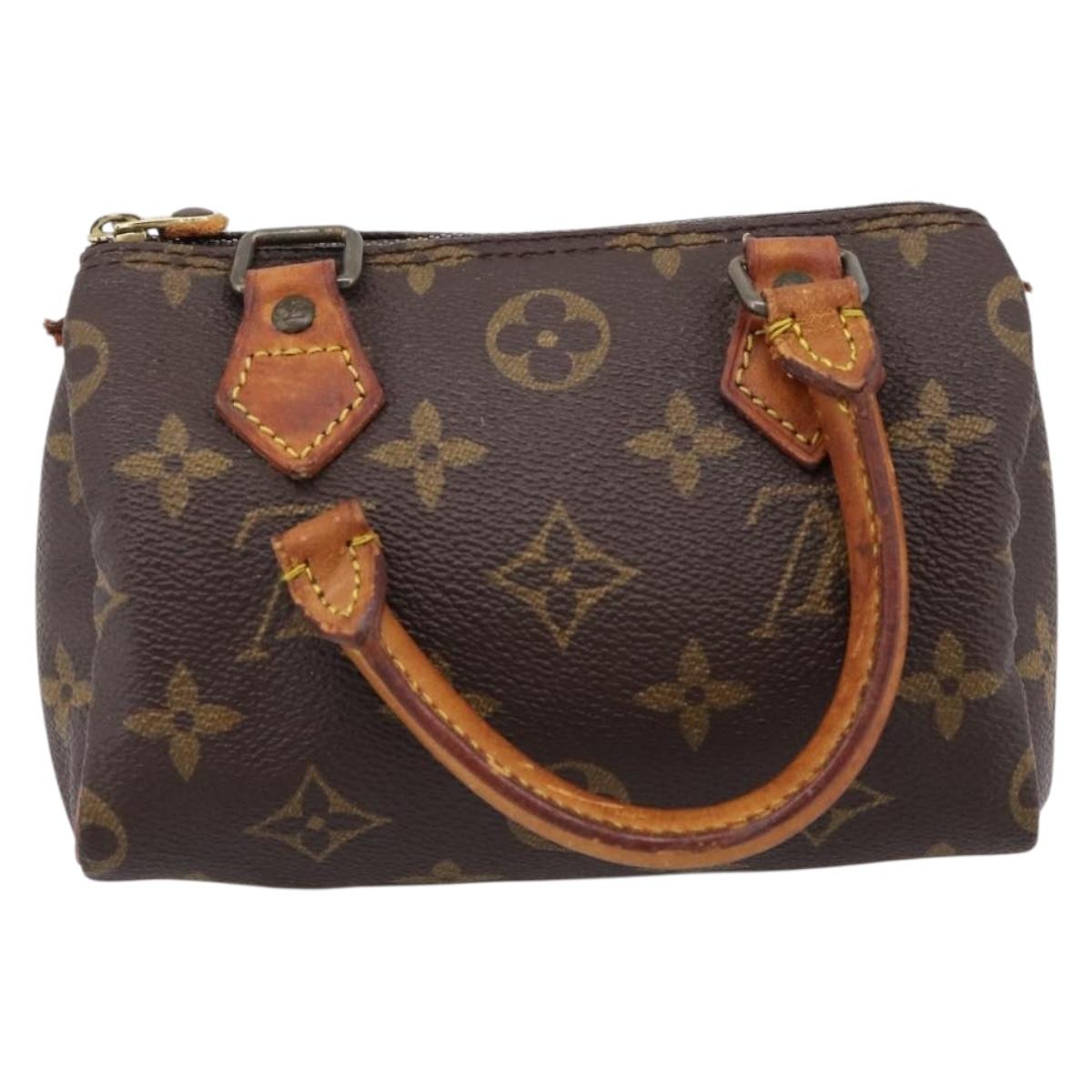 LOUIS VUITTON Monogram Mini Speedy Hand Bag M41534 LV Auth ka2597