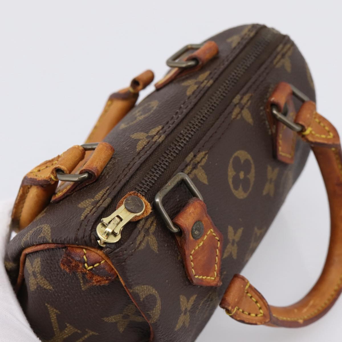 LOUIS VUITTON Monogram Mini Speedy Hand Bag M41534 LV Auth ka2597