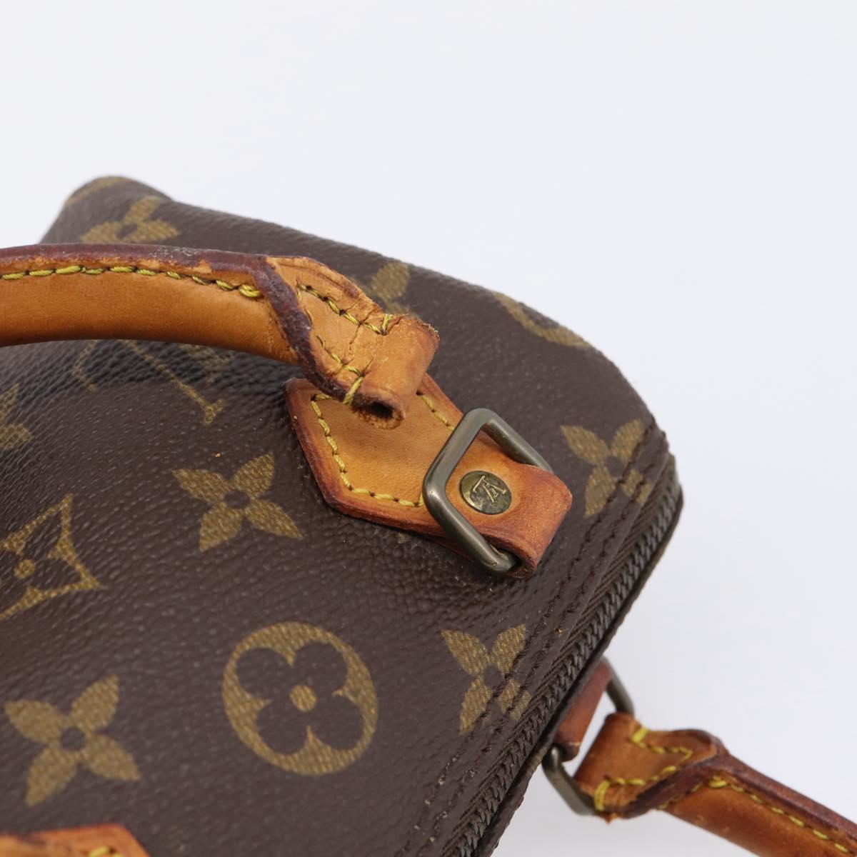 LOUIS VUITTON Monogram Mini Speedy Hand Bag M41534 LV Auth ka2597