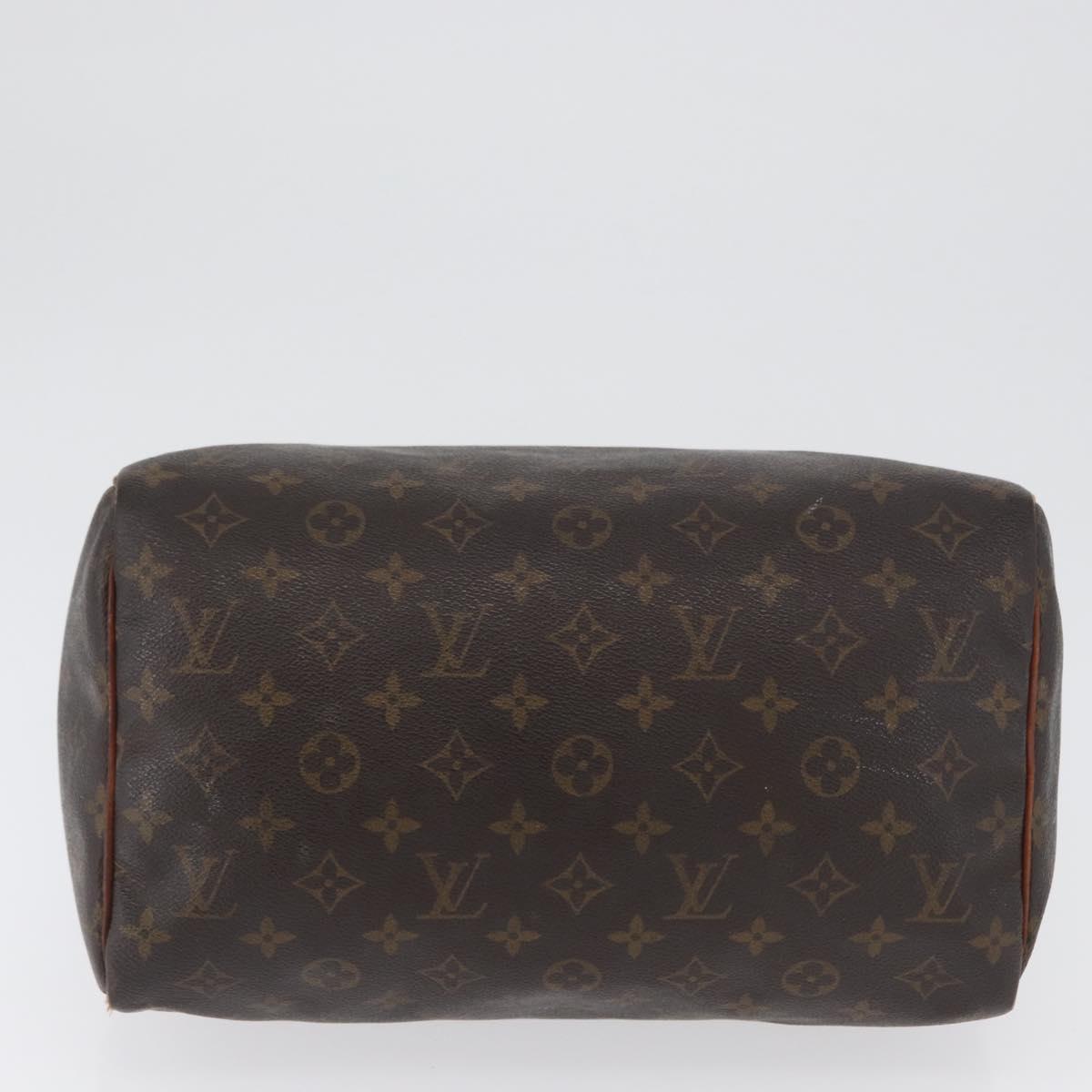 LOUIS VUITTON Monogram Speedy 30 Hand Bag M41526 LV Auth ka2602