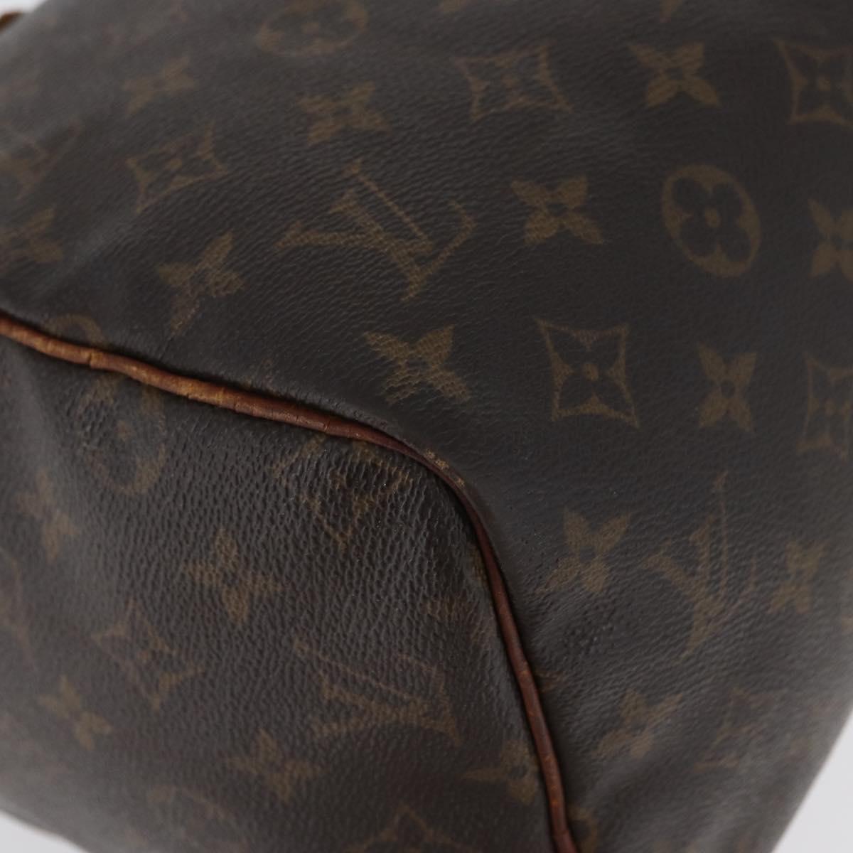 LOUIS VUITTON Monogram Speedy 30 Hand Bag M41526 LV Auth ka2602