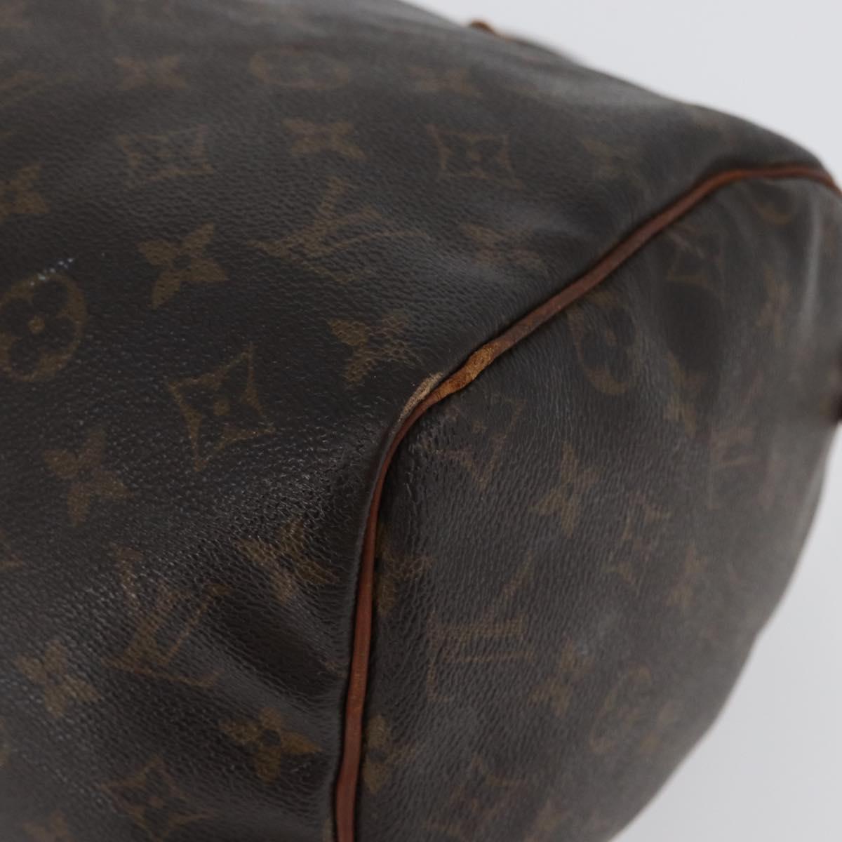 LOUIS VUITTON Monogram Speedy 30 Hand Bag M41526 LV Auth ka2602