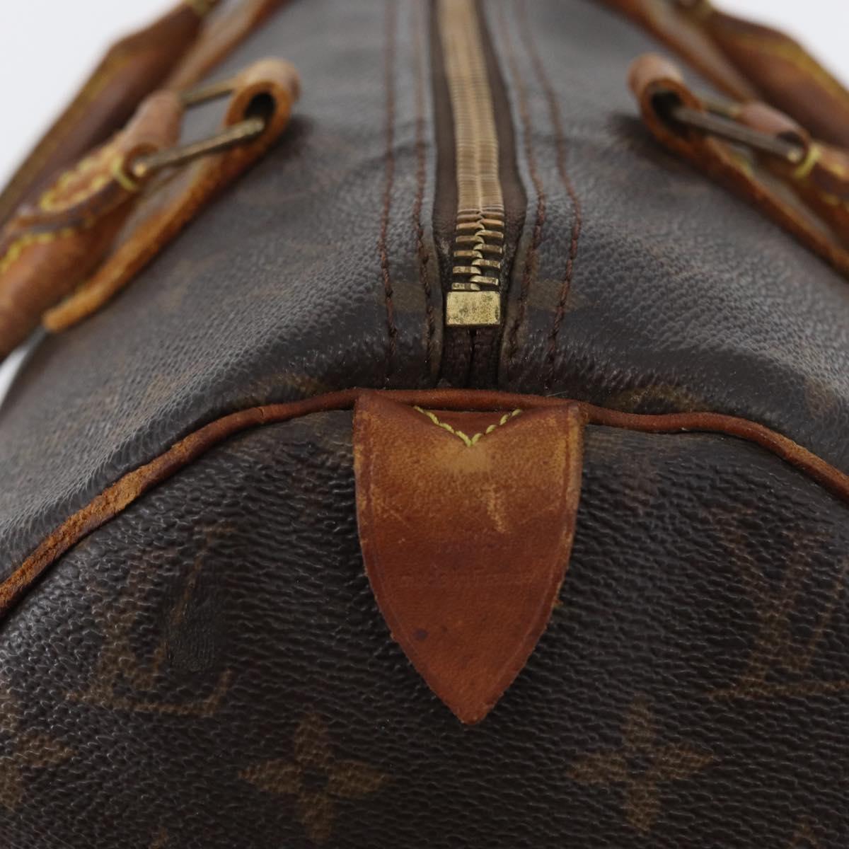 LOUIS VUITTON Monogram Speedy 30 Hand Bag M41526 LV Auth ka2602