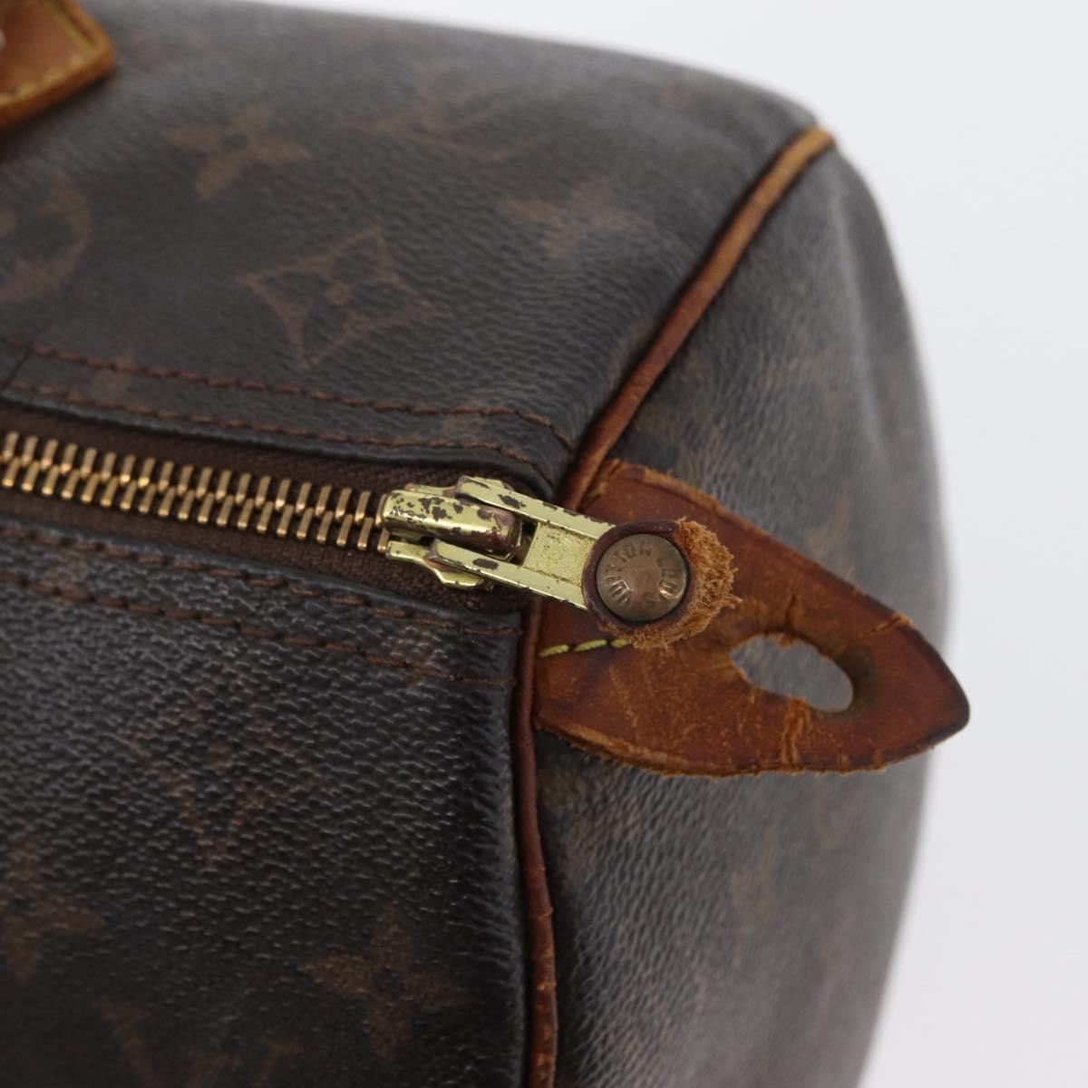 LOUIS VUITTON Monogram Speedy 30 Hand Bag M41526 LV Auth ka2602
