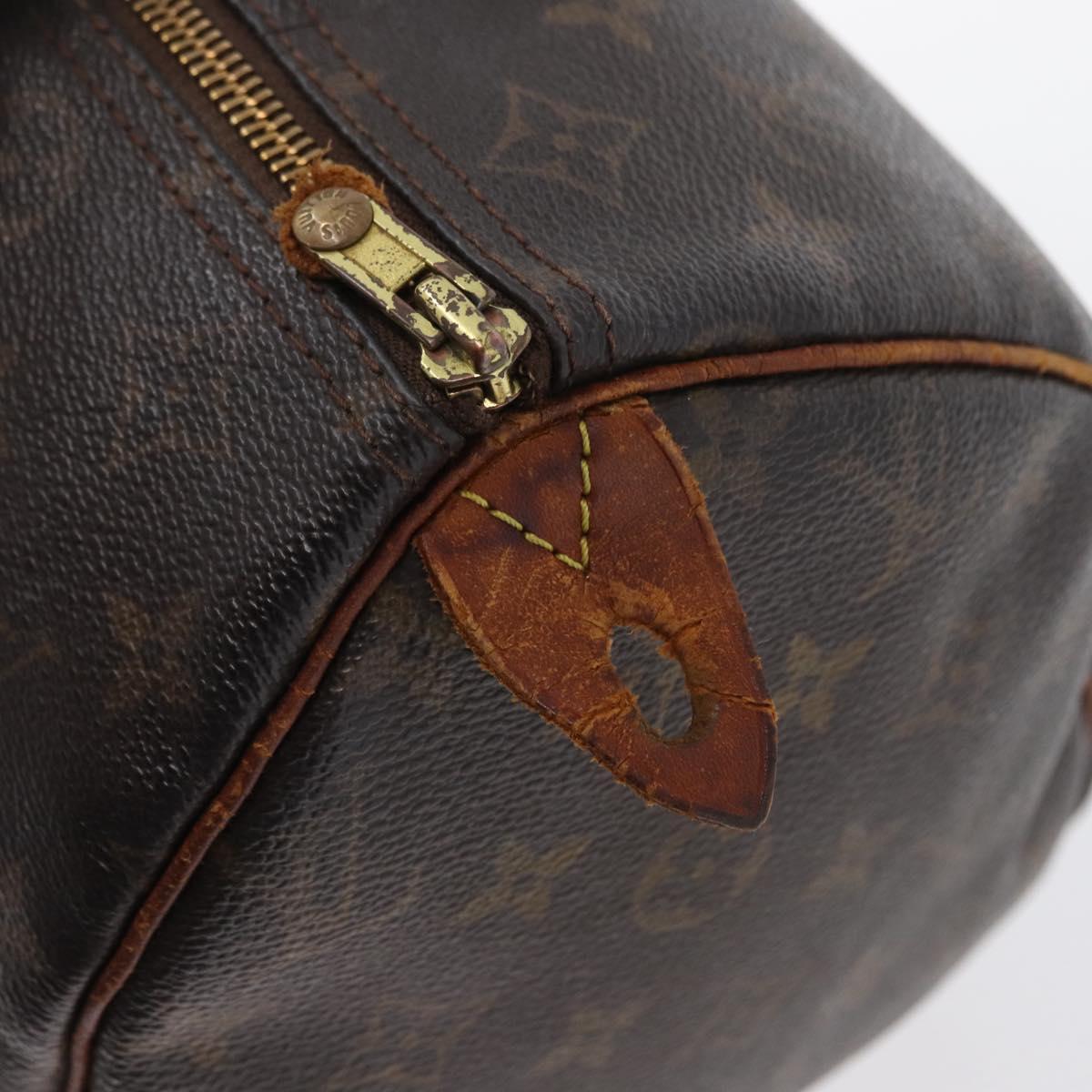 LOUIS VUITTON Monogram Speedy 30 Hand Bag M41526 LV Auth ka2602