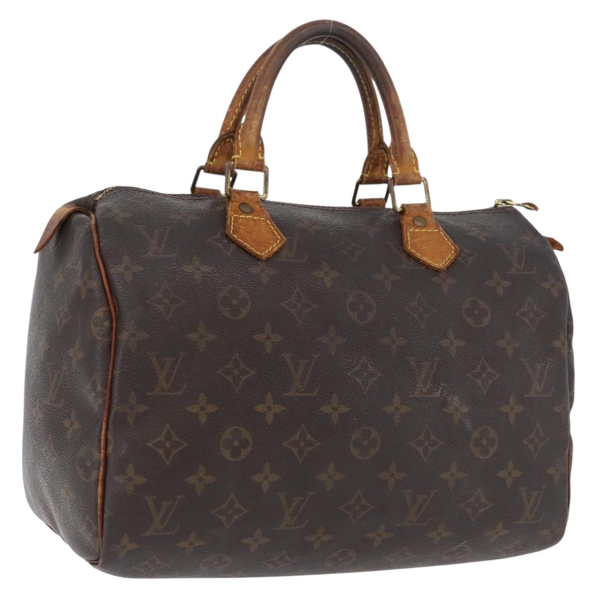 LOUIS VUITTON Monogram Speedy 30 Hand Bag M41526 LV Auth ka2602
