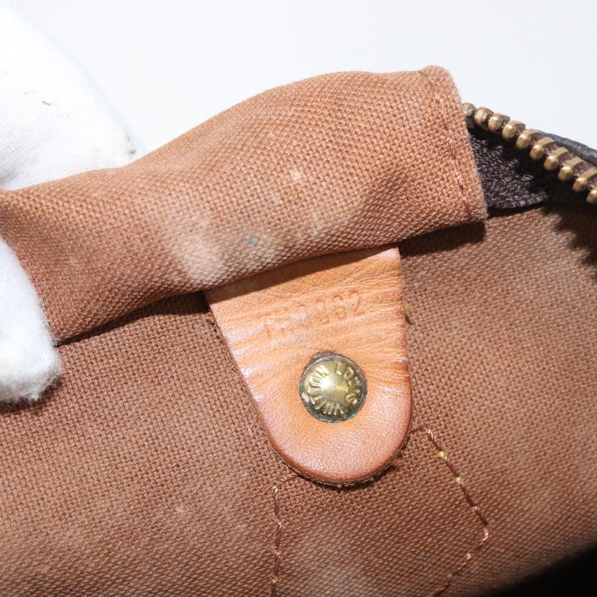 LOUIS VUITTON Monogram Speedy 30 Hand Bag M41526 LV Auth ka2602