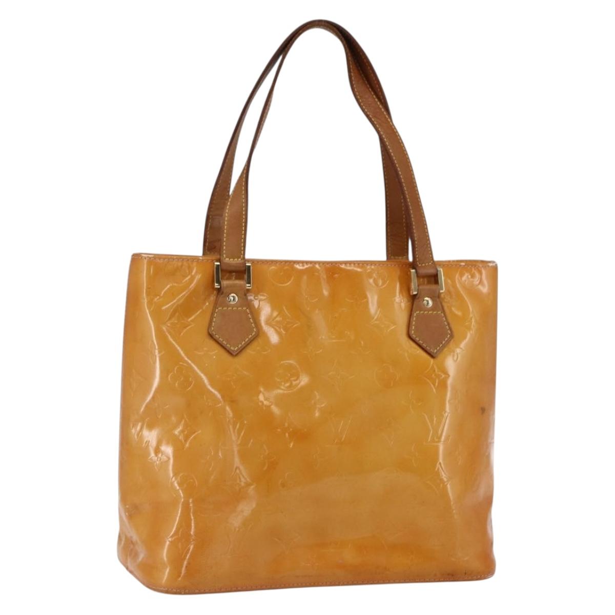 LOUIS VUITTON Monogram Vernis Houston Bag Marshmallow Pink M91302 LV Auth ka2606