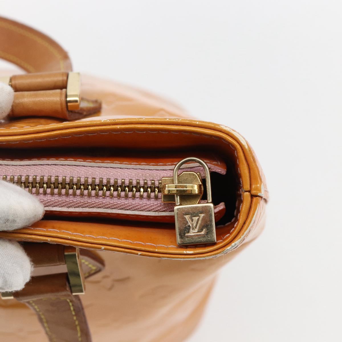 LOUIS VUITTON Monogram Vernis Houston Bag Marshmallow Pink M91302 LV Auth ka2606