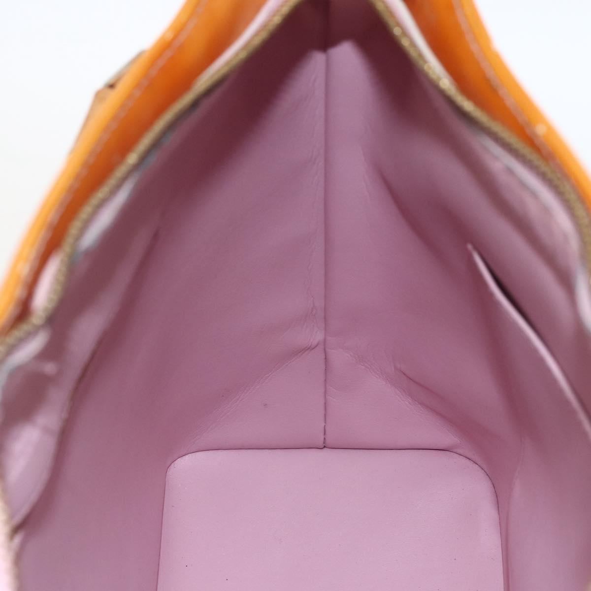 LOUIS VUITTON Monogram Vernis Houston Bag Marshmallow Pink M91302 LV Auth ka2606