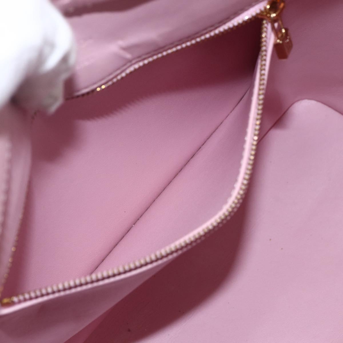 LOUIS VUITTON Monogram Vernis Houston Bag Marshmallow Pink M91302 LV Auth ka2606