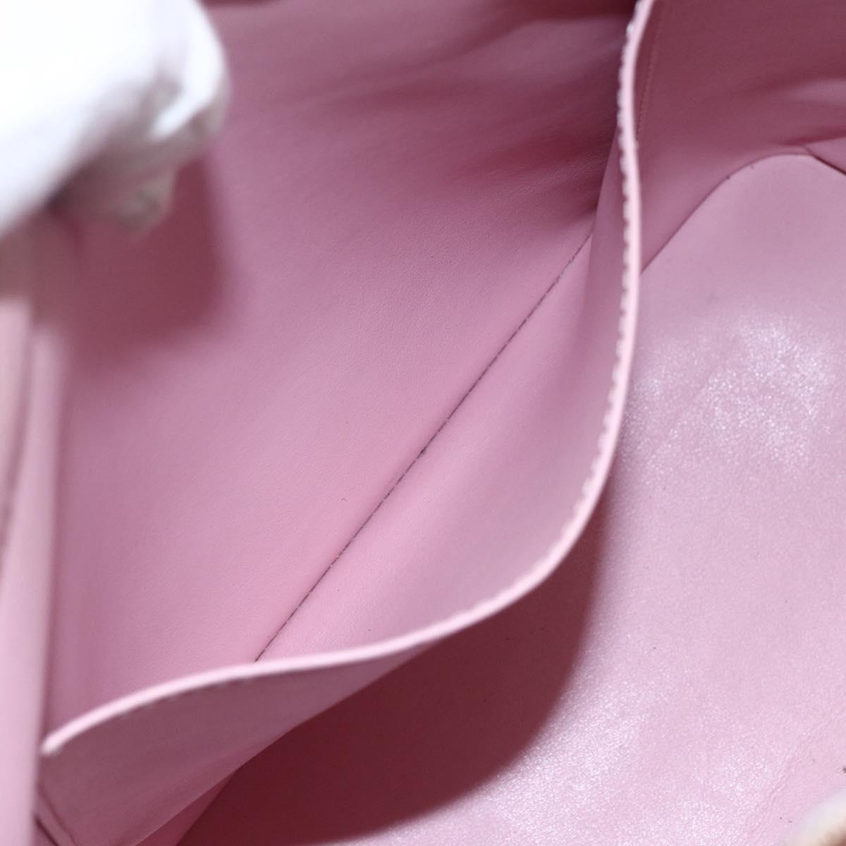 LOUIS VUITTON Monogram Vernis Houston Bag Marshmallow Pink M91302 LV Auth ka2606