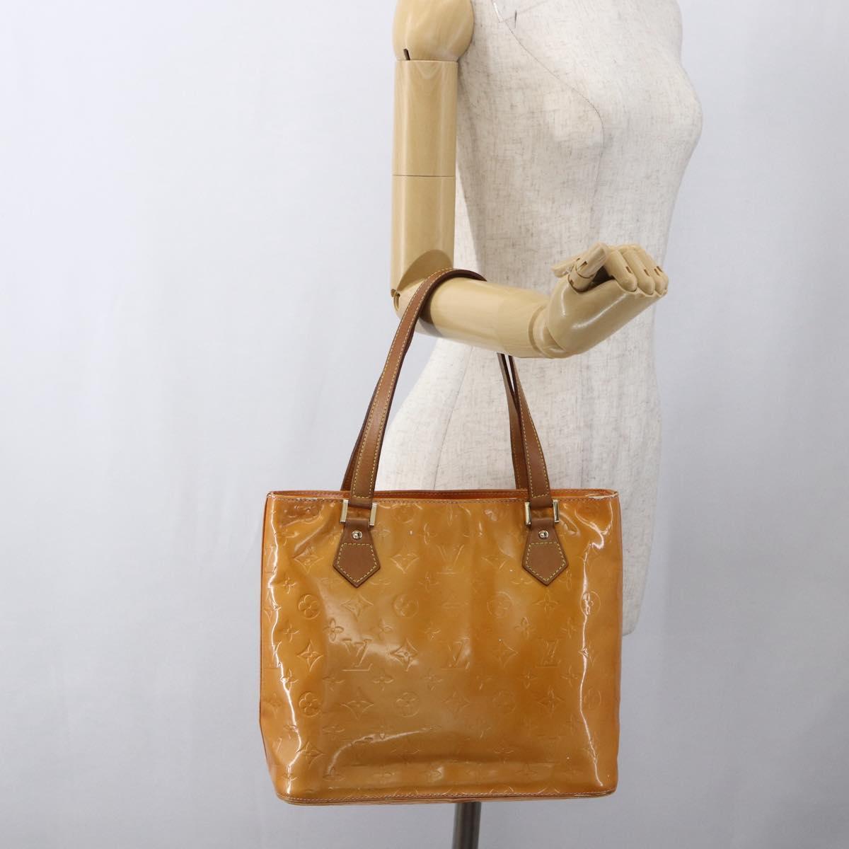 LOUIS VUITTON Monogram Vernis Houston Bag Marshmallow Pink M91302 LV Auth ka2606