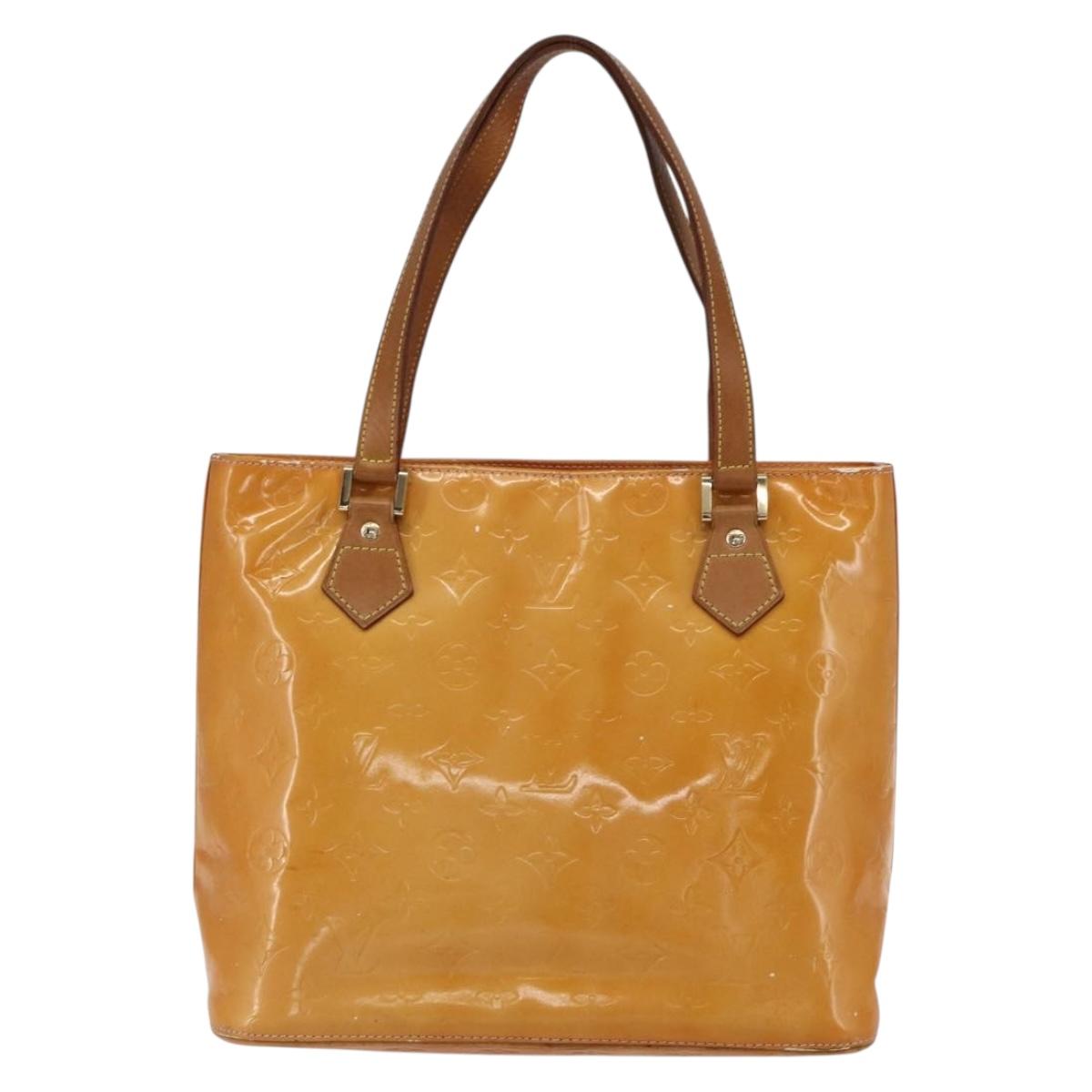 LOUIS VUITTON Monogram Vernis Houston Bag Marshmallow Pink M91302 LV Auth ka2606